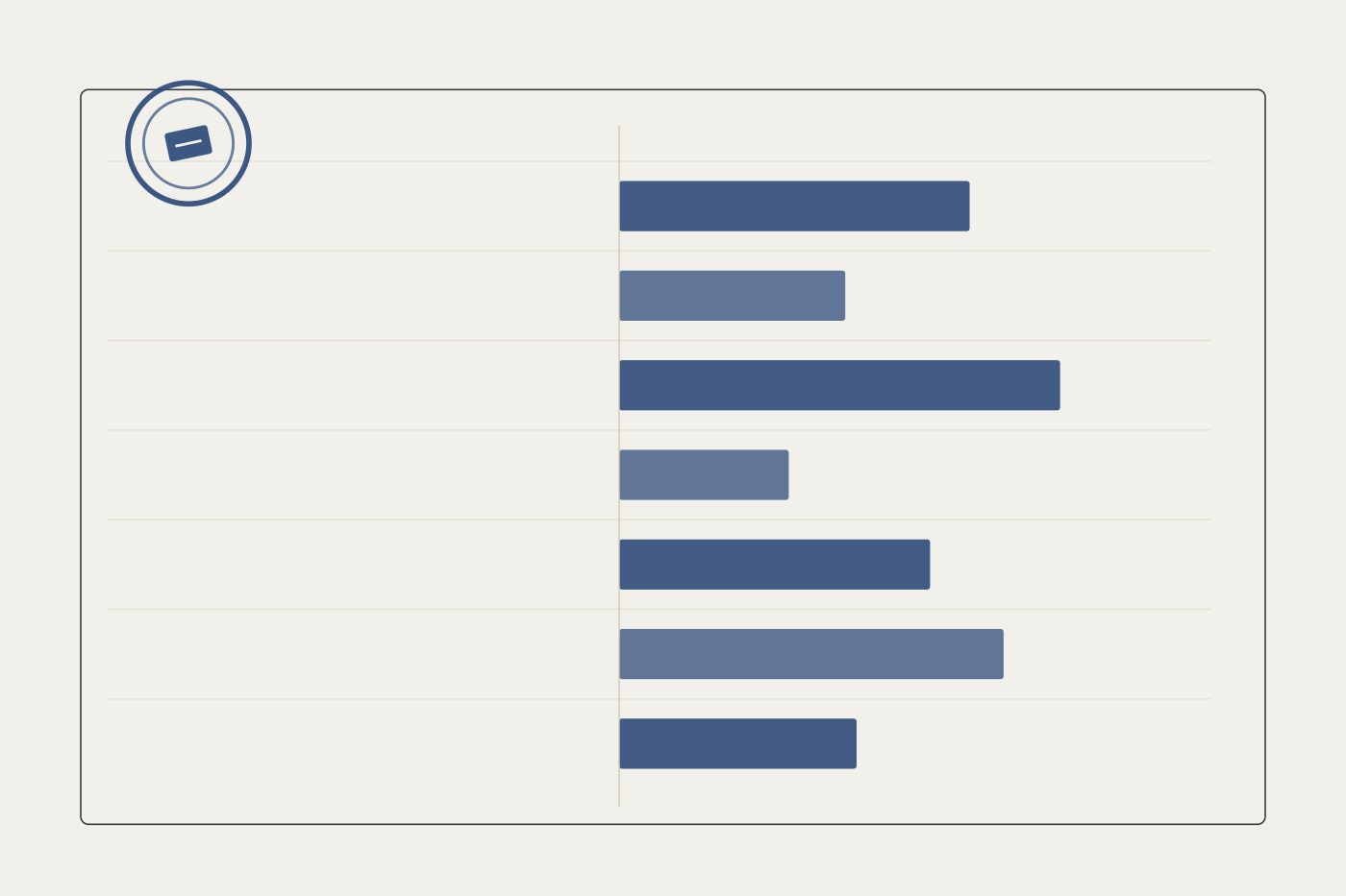 Abstrakte Illustration einer Kontoabgleich-Tabelle mit Prüfstempel